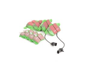 ES#2587020 - DP21114KT - Front & Rear GreenStuff Performance Brake Pad Kit - Restore your braking power on all four corners with these great, mildly upgraded GreenStuff pads! - EBC - Audi