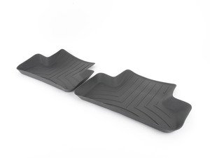 ES#2837627 - 442302 - Rear FloorLiner DigitalFit - Black - Laser measured for perfect fitment and ultimate protection against moisture and debris - WeatherTech - Audi