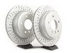 ES#2766123 - 34116855006KT6 - Performance Front & Rear Brake Service Kit - Featuring ECS GEOMET cross drilled and slotted rotors and Hawk HPS pads - Assembled By ECS - 