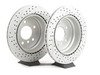 ES#2766123 - 34116855006KT6 - Performance Front & Rear Brake Service Kit - Featuring ECS GEOMET cross drilled and slotted rotors and Hawk HPS pads - Assembled By ECS - 