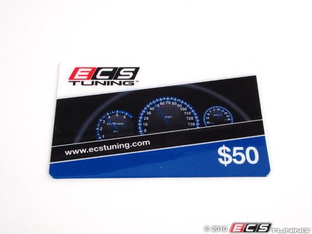 ES#1896893 - GC50 -  ECS Gift Card - $50 - The perfect gift for every car enthusiast any time of the year - ECS Gift Cards - Audi BMW Volkswagen Mercedes Benz MINI Porsche