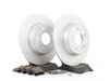 ES#2770032 - 210423101264KT7 - Rear Brake Service Kit - Featuring ATE Rotors And Akebono-Euro Ceramic Pads - Assembled By ECS - Mercedes Benz