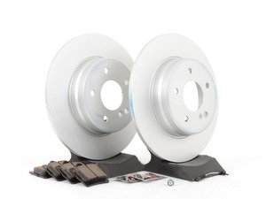 ES#2770032 - 210423101264KT7 - Rear Brake Service Kit - Featuring ATE Rotors And Akebono-Euro Ceramic Pads - Assembled By ECS - Mercedes Benz