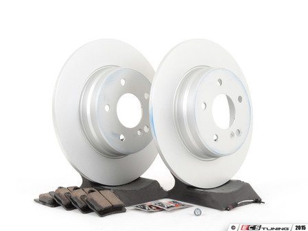 ES#2770032 - 210423101264KT7 - Rear Brake Service Kit - Featuring ATE Rotors And Akebono-Euro Ceramic Pads - Assembled By ECS - Mercedes Benz