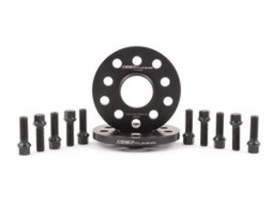 ES#2863233 - 002403ECS02AKT3 - Wheel Spacer & Bolt Kit - 12.5mm with Black Ball Seat Bolts - Includes everything you need to install spacers on two wheels - ECS - Audi Volkswagen