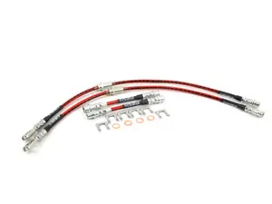 Front & Mid Exact-Fit Stainless Steel Brake Lines - Kit