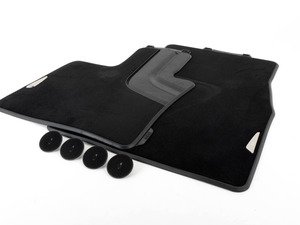 ES#2712034 - 51472347731 - F15/16 Front Carpeted Floor Mat Set - Black - Keep your carpet looking new - Genuine BMW - BMW