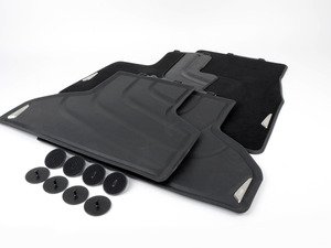 ES#2777586 - 51472347731KT - Carpeted Floor Mat Set - Black - Complete set of floor mats in a combination of carpet and rubber - Genuine BMW - BMW