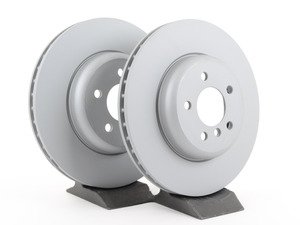 ES#2833214 - 34116775277KT - Front Brake Rotors - Pair (348x30) - Want to restore your stopping power? Replace those old rotors. 1-piece construction. - Zimmermann - BMW
