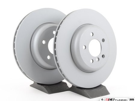 ES#2833214 - 34116775277KT - Front Brake Rotors - Pair (348x30) - Want to restore your stopping power? Replace those old rotors. 1-piece construction. - Zimmermann - BMW