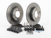 ES#2763186 - 1J0698014KT -  Rear Brake Service Kit (232x9) - Featuring Brembo rotors and ECS EP24 Enthusiast Performance pads - Assembled By ECS - Audi Volkswagen