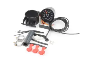 Newsouth Angled Vent Pod Boost Gauge Kit (White / Red Needle)