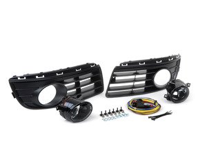 ES#2838988 - 1K0998002KT1 - Fog Light Conversion Kit - Non Projector - Complete kit to install fog lights on your Jetta, a 37 piece kit - Assembled By ECS - Volkswagen
