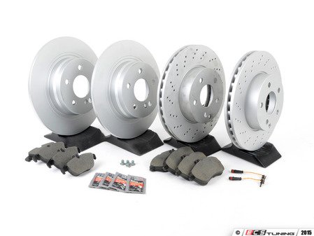 ES#2762497 - 2044212812KT6 - Front & Rear Brake Service Kit - Featuring Meyle Rotors And Pads - Assembled By ECS - Mercedes Benz