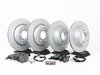 ES#2777077 - 34116854998KT9 - Front & Rear Brake Service Kit - Featuring Zimmermann rotors rotors and Akebono pads - Assembled By ECS - BMW