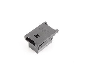 ES#164953 - 61136901665 - E46 OBD-II Port Cover - Gray - Connects to the front of the OBD port - Genuine BMW - BMW MINI