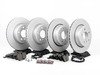 ES#2862817 - 34113400151KT - Front And Rear Brake Service Kit - Featuring ECS V5 coated rotors and ECS DD23 "Daily Driver" ceramic pads. - Assembled By ECS - BMW