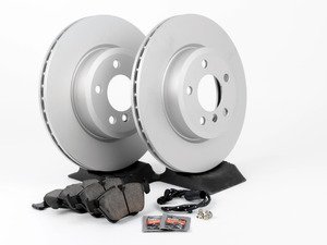 ES#2862824 - 804322196441KT - Front Brake Service Kit - Featuring ECS V5 coated rotors and ECS DD23 "Daily Driver" ceramic pads. - Assembled By ECS - BMW