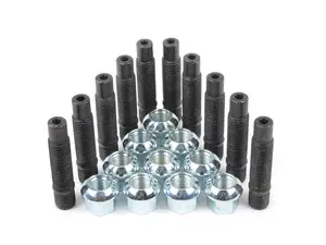  Wheel Stud Conversion Kit - M14x1.5 With Ball Seat Lug Nuts - Set of 10