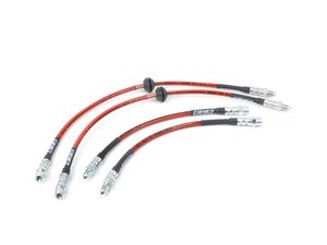 ES#2848087 - e6061xissblKT - Exact-Fit Stainless Steel Brake Lines - Complete Kit - Increase your brake pedal feel with these ECS DOT-compliant brake line kit for your E60/E61 5-Series Xi - ECS - BMW