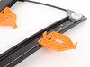 ES#383729 - 4E0837461B - Front Window Regulator - Left - Does not include the window motor - Genuine Volkswagen Audi - Audi