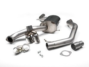 ES#2828296 - SSXVW293 - 3" Cat-Back Exhaust System - Non-Resonated - Get that Exhaust tone you've been looking for! Featuring polished tips. - Milltek Sport - Volkswagen