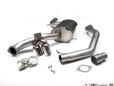 ES#2828296 - SSXVW293 - 3" Cat-Back Exhaust System - Non-Resonated - Get that Exhaust tone you've been looking for! Featuring polished tips. - Milltek Sport - Volkswagen
