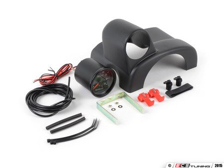 ES#2877214 - GAU005K3KT - Column Pod Boost Gauge Kit - Includes 30 PSI Electronic Boost Gauge, NSP Column pod and a threaded male NoBuzz Boost Connector. - Assembled By ECS - Volkswagen