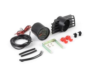 ES#2877211 - 004608ECS04KT - Angled Vent Pod Boost Gauge Kit - Includes NS 35 PSI Electronic Boost Gauge, ECS Vent Pod and a threaded male NoBuzz Boost Connector - Assembled By ECS - Volkswagen