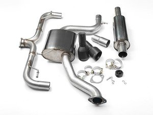 ES#2828238 - SSXVW229 - 3" Cat-Back Exhaust System - Resonated - Get that Exhaust tone you've been looking for! Features 3" construction with 4" Matte Black "GT100" style tips. - Milltek Sport - Volkswagen