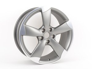 ES#2607115 - 8P0601025EB - 18" 5-Spoke 'Rotor' Wheel - Priced Each - 18"x7.5" ET54 5x112 Titanium - Genuine Volkswagen Audi - Audi
