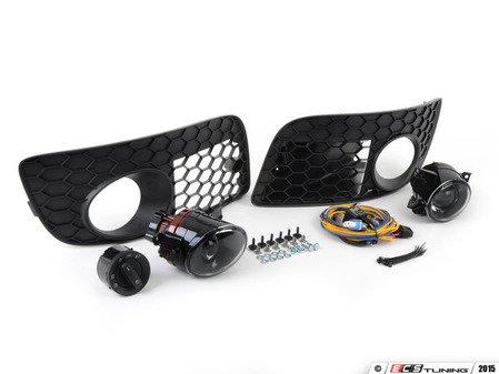 ES#252675 - MK5GLIFGZZA - Projector Fog Light Install Kit - With Open Honeycomb Grilles - Everything you need to add Ziza projector fog lights featuring 9006 bulbs - Assembled By ECS - 