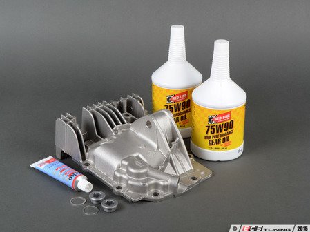ES#2095895 - 33117512980 - Finned Differential Cover Upgrade Kit - Keep your differential fluid at the correct operating temperature - Assembled By ECS - BMW