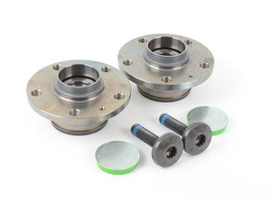 ES#2776998 - 1T0598611BKT2 - Rear Wheel Bearing Kit (32mm ID) - Featuring FAG wheel bearings with mounting hardware - Assembled By ECS - Audi Volkswagen