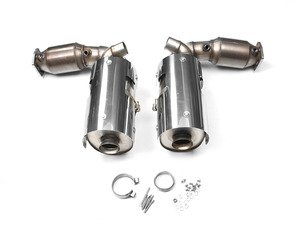 ES#2827894 - SSXPO021 - Turbo-Back Exhaust System With 200-cell High-Flow Cats - 3" stainless steel exhaust for use with stock tips - Milltek Sport - Porsche