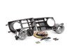 ES#2063753 - 1K0998027 - Projector Fog Light Conversion Kit - With 3 Bar Grille - Complete kit to install European projector fog lights - includes bulbs - Assembled By ECS - Volkswagen