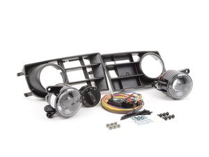 ES#2063753 - 1K0998027 - Projector Fog Light Conversion Kit - With 3 Bar Grille - Complete kit to install European projector fog lights - includes bulbs - Assembled By ECS - Volkswagen