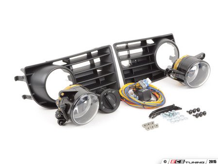 ES#10783 - 1k0998008 - Fog Light Conversion Kit - 5 Bar Grille - Complete fog light installation kit for your MKV Rabbit - includes bulbs and headlight switch - Assembled By ECS - Volkswagen