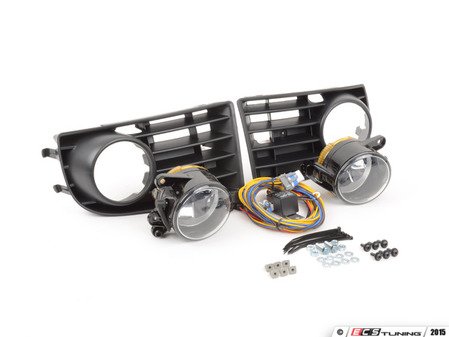 ES#2718437 - 1K0998008 - Fog Light Conversion Kit - 5 Bar Grille - Complete fog light installation kit for your MKV Rabbit - includes bulbs - Assembled By ECS - Volkswagen