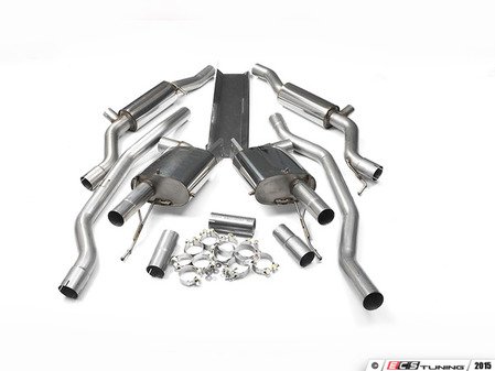 ES#2827890 - SSXPO017 - Cat-Back Exhaust System - Resonated - (NO LONGER AVAILABLE) - 2.75" stainless steel exhaust for use with stock tips - Milltek Sport - 