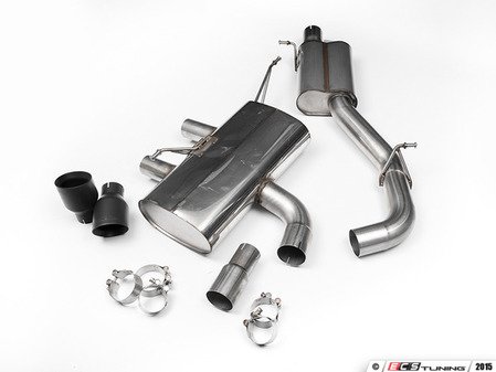 ES#2828229 - SSXVW220 - 3" Cat-Back Exhaust System - Resonated - Get that Exhaust tone you've been looking for! Features 3" construction with 4" Black Velvet "GT100" style tips. - Milltek Sport - Volkswagen