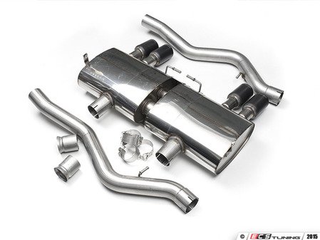 ES#2827635 - SSXBM941 - E9x M3 Performance Cat Back Exhaust - Black Tips - Motorsport pedigree. Superior quality. Excellent sound. Milltek Sport cat-back exhaust with cerakote black tips. - Milltek Sport - BMW