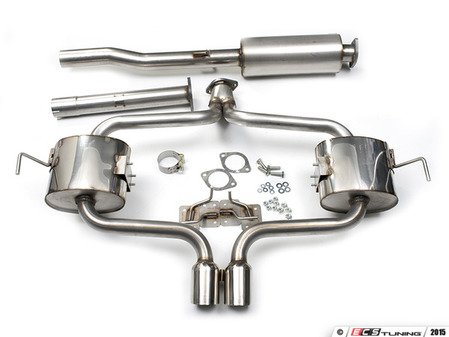 ES#2827797 - SSXM006 - Cat-Back Exhaust System - Resonated R53 MINI Cooper S/JCW - 2.50" stainless steel with dual 76.2mm Special polished tips. MINI Performance exhaust from the largest MINI Stocking Vendor in the USA! - Milltek Sport - MINI