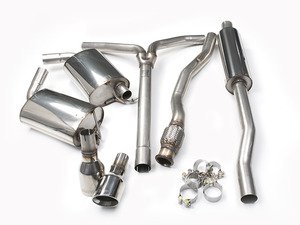 ES#2827808 - SSXM020 - Cat-Back Exhaust System - Resonated - 2.50" stainless steel with dual 100mm Jet polished tips - Milltek Sport - MINI