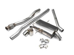 ES#2827812 - SSXM025 - Cat-Back Exhaust System - Non-Resonated Twin Round GT80 - 2.50" stainless steel with Twin Round polished tips - Milltek Sport - MINI