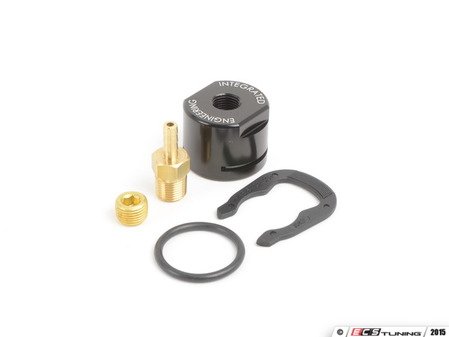 ES#2863459 - IEBAVC2BK - IE Boost Cap - Black - Used to cap off the the vacuum port on the side of the intake manifold for vehicles running catch cans. Includes a tap to supply vacuum to a boost gauge. - Integrated Engineering - Volkswagen
