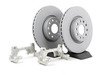ES#8707 - 1K0698001 - Front Big Brake Kit - Plain Rotors (312x25) - Upgrade from 288mm to 312mm rotors. Reuses factory calipers, pads, and hardware! - Assembled By ECS - Volkswagen