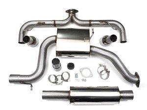 ES#2862753 - tbmk7gti2KT - 3" Turbo Back Exhaust System - Resonated - Get that Exhaust tone you've been looking for! Features 3" construction with dual 4" Polished "GT100" style tips. - Milltek Sport - Volkswagen