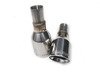 ES#2827262 - SSXAU049 -  B7 A4 2.0T Cat-Back Exhaust System - Resonated - 2.5" stainless steel with dual Jet 100mm polished tips - Milltek Sport - Audi