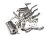 ES#2827262 - SSXAU049 -  B7 A4 2.0T Cat-Back Exhaust System - Resonated - 2.5" stainless steel with dual Jet 100mm polished tips - Milltek Sport - Audi